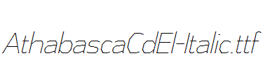 AthabascaCdEl-Italic