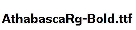 AthabascaRg-Bold