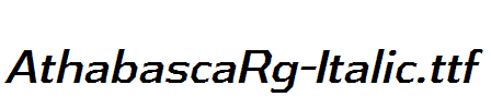 AthabascaRg-Italic