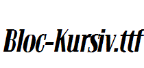 Bloc-Kursiv