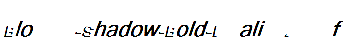 Block-Shadow-Bold-Italic