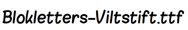 Blokletters-Viltstift