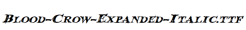 Blood-Crow-Expanded-Italic