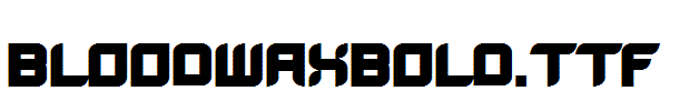 BloodWaxBold