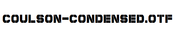 Coulson-Condensed