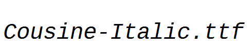 Cousine-Italic