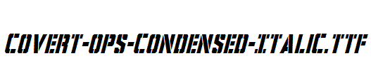 Covert-Ops-Condensed-Italic
