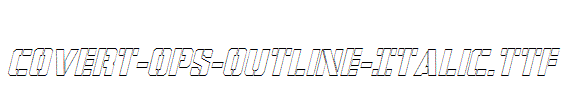 Covert-Ops-Outline-Italic