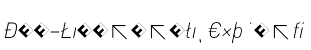 DIN-LightItalicExp.otf