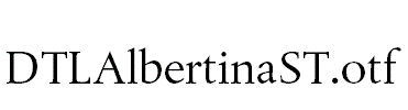 DTLAlbertinaST.otf