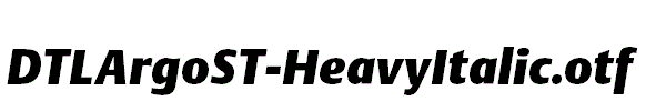 DTLArgoST-HeavyItalic.otf