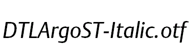 DTLArgoST-Italic.otf