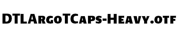 DTLArgoTCaps-Heavy.otf