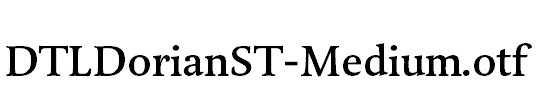 DTLDorianST-Medium.otf