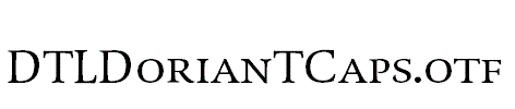 DTLDorianTCaps.otf