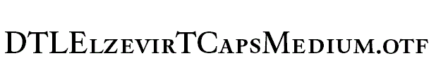 DTLElzevirTCapsMedium.otf