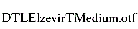 DTLElzevirTMedium.otf