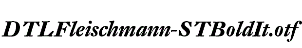 DTLFleischmann-STBoldIt.otf