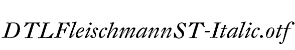 DTLFleischmannST-Italic.otf