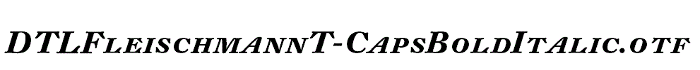 DTLFleischmannT-CapsBoldItalic.otf