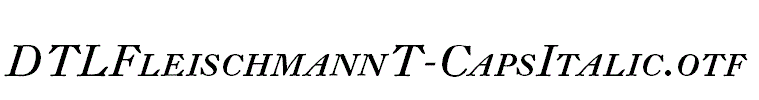 DTLFleischmannT-CapsItalic.otf