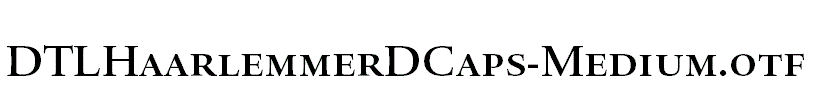 DTLHaarlemmerDCaps-Medium.otf