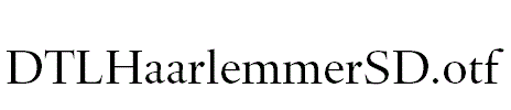 DTLHaarlemmerSD.otf