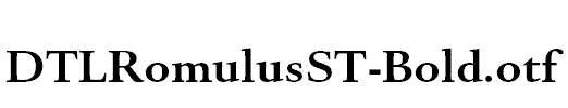 DTLRomulusST-Bold.otf