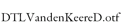 DTLVandenKeereD.otf