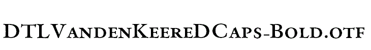 DTLVandenKeereDCaps-Bold.otf