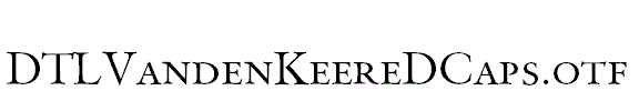 DTLVandenKeereDCaps.otf