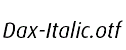 Dax-Italic.otf
