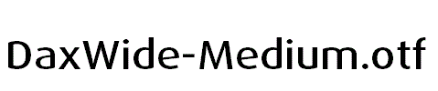 DaxWide-Medium.otf
