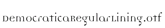 DemocraticaRegularLining.otf