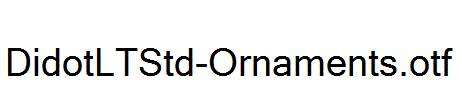 DidotLTStd-Ornaments.otf