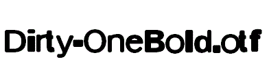 Dirty-OneBold.otf