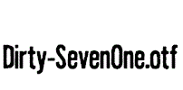 Dirty-SevenOne.otf