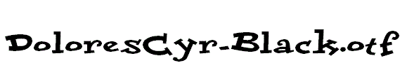 DoloresCyr-Black.otf