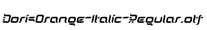 DorisOrange-Italic-Regular.otf