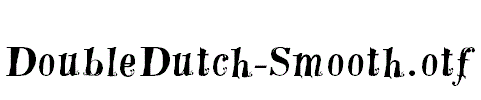 DoubleDutch-Smooth.otf