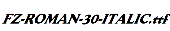 FZ-ROMAN-30-ITALIC.ttf
