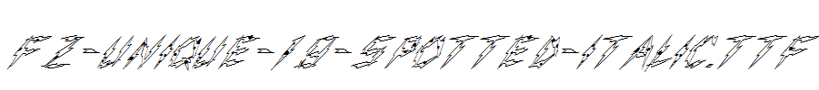 FZ-UNIQUE-19-SPOTTED-ITALIC.ttf