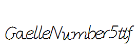 GaelleNumber5.ttf