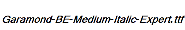 Garamond-BE-Medium-Italic-Expert.ttf