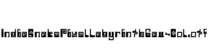 IndiaSnakePixelLabyrinthGam-Bol.otf