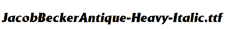 JacobBeckerAntique-Heavy-Italic.ttf