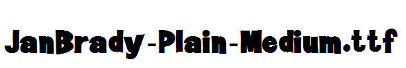 JanBrady-Plain-Medium.ttf