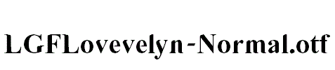 LGFLovevelyn-Normal.otf
