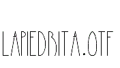 LaPiedrita.otf