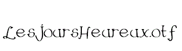 LesJoursHeureux.otf